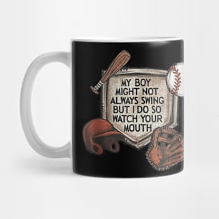 Baseball Grandma Thats My Grandson Out There Mug